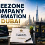 Corporate compliance advisor updating UAE Ultimate Beneficial Owner registers and free zone trade license records